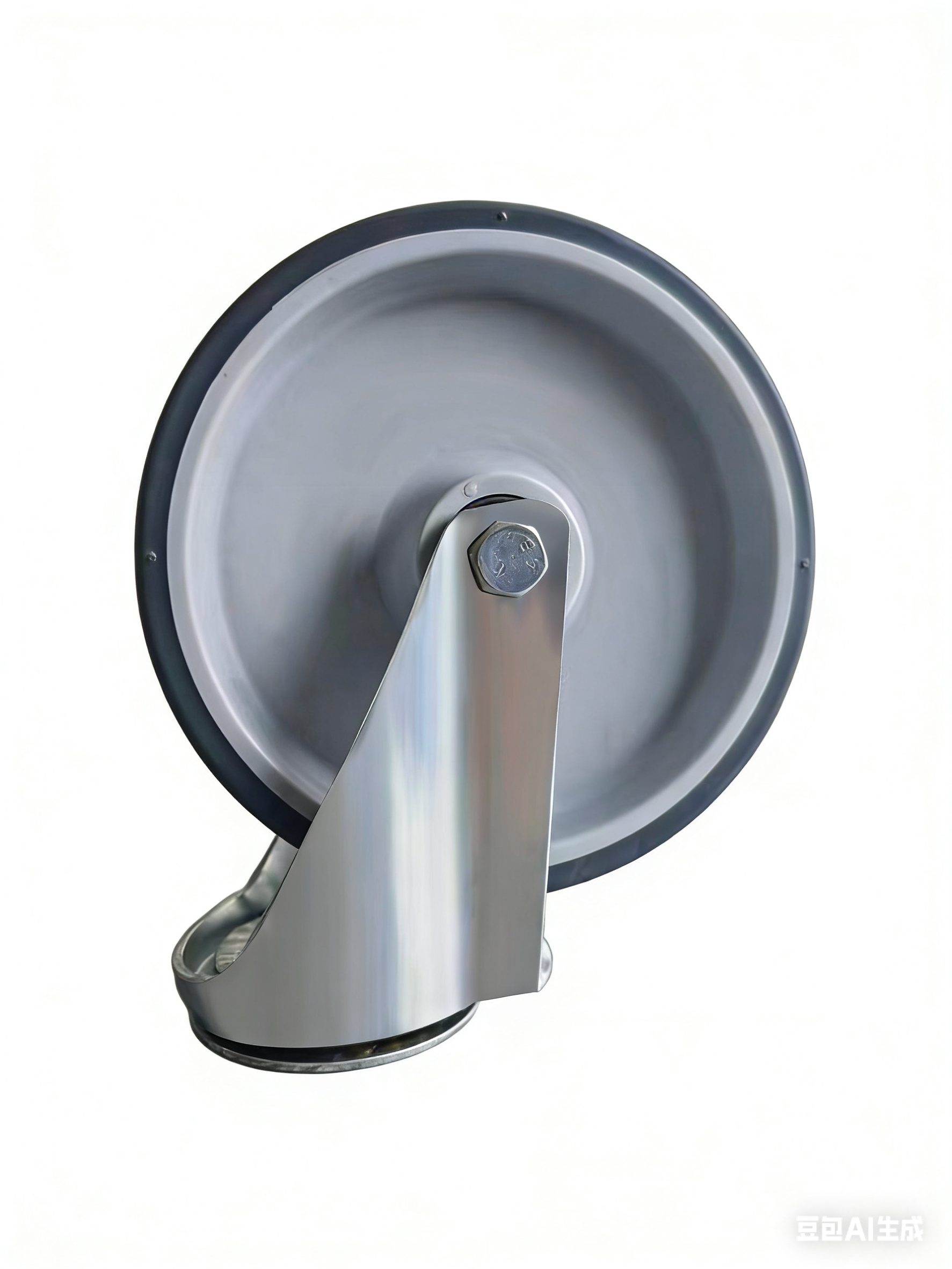 2800-MTR-200 - Аппаратное колесо из термопласт.рез. 200 мм(пов.площ,серое,полипр.обод,дв.шарикоп)