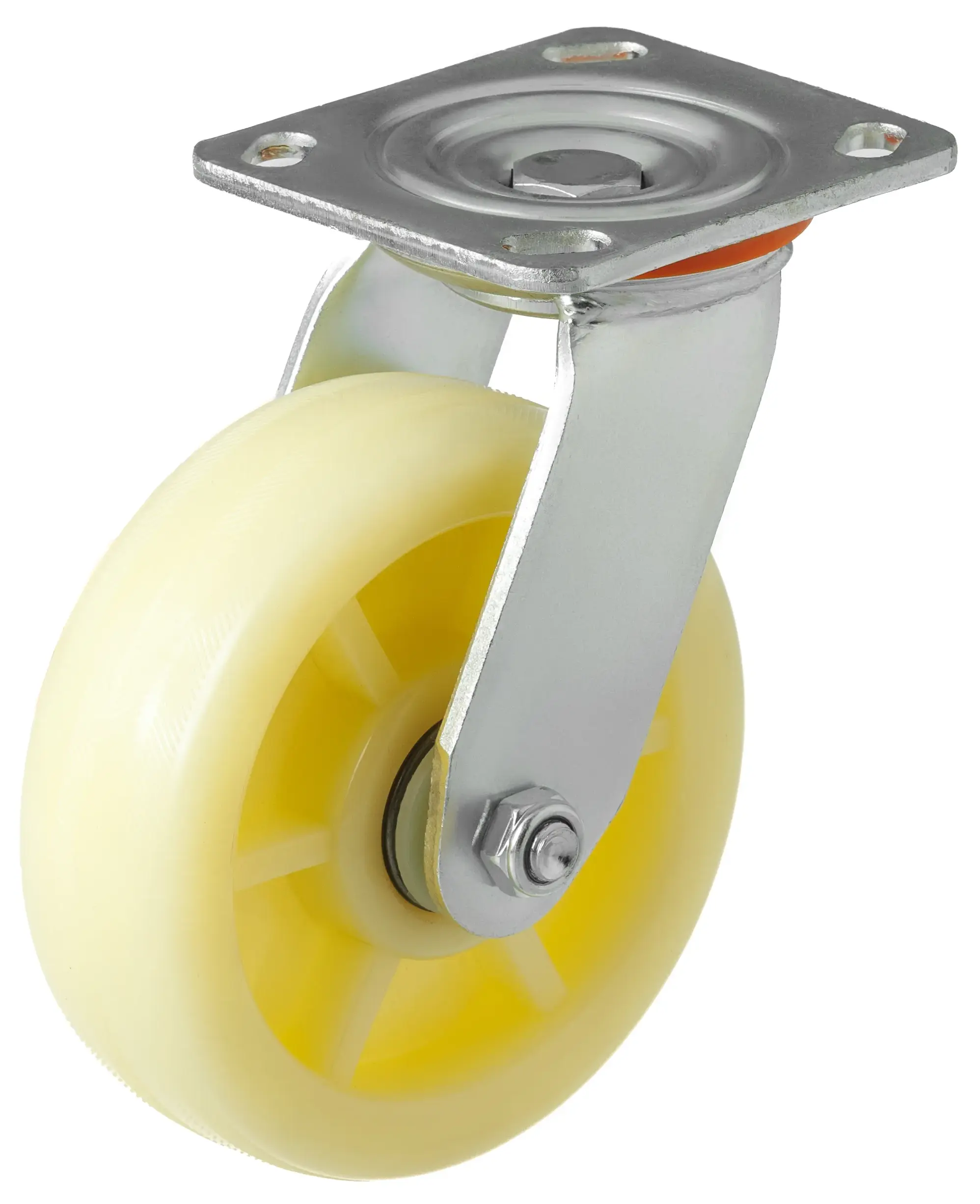SCdn 63 - Большегрузное нейлоновое колесо 150 мм (площадка, поворотн., шарикоподш.)